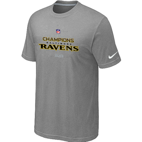 Nike Baltimore Ravens 2012 AFC Conference Champions Trophy Collection NFL T-Shirt - Grey